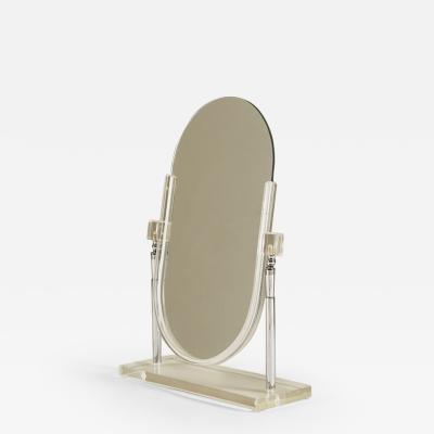 Charles Hollis Mid century American Lucite mirror by Charles Hollis