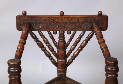 Charles I Three Legged Turners Chair