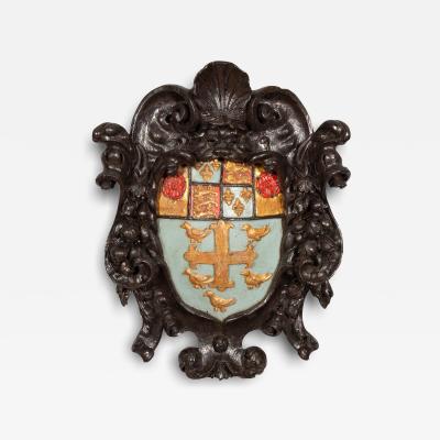 Charles II Carved Crest Of The Arms Of Westminster School