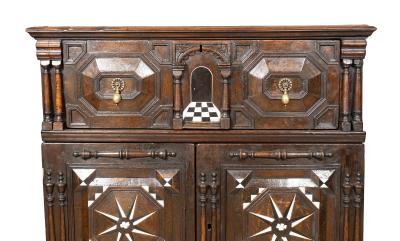 Charles II Oak And Bone Inlaid Chest
