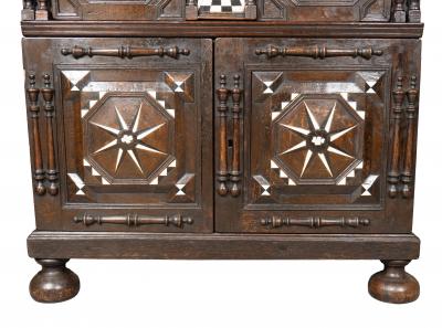 Charles II Oak And Bone Inlaid Chest