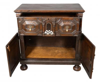 Charles II Oak And Bone Inlaid Chest