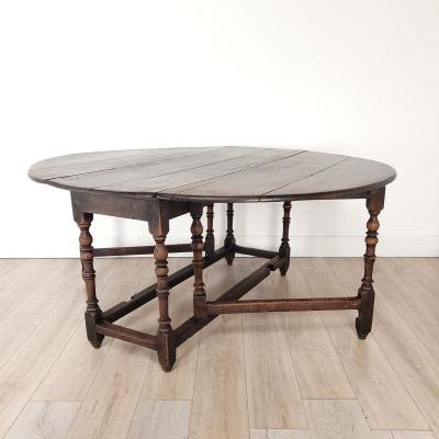 Charles II Oval Gate Leg Table in Oak England circa 1680