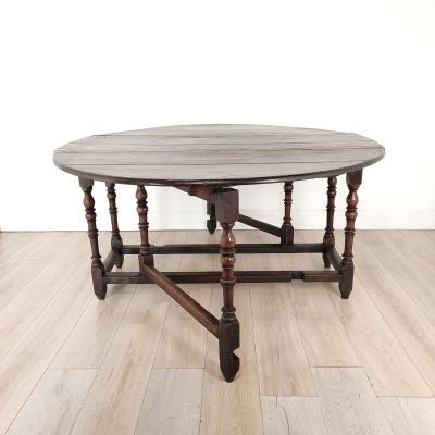 Charles II Oval Gate Leg Table in Oak England circa 1680