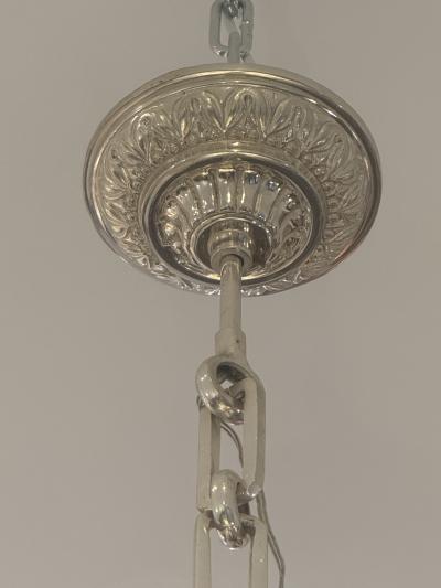 Charles J Weinstein Czech Art Deco Starburst Chandelier Circa 1930 Distributed by C J Weinstein