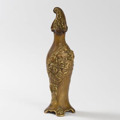 Charles Karl Korschann French Art Nouveau Patinated Bronze Vase