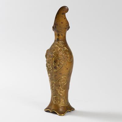 Charles Karl Korschann French Art Nouveau Patinated Bronze Vase