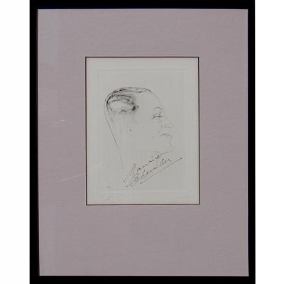 Charles Kieffer 4 Maurice Chevalier Signed Etchings by Charles Kiffer
