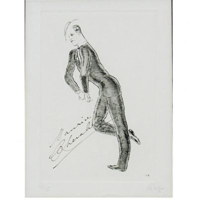 Charles Kieffer 4 Maurice Chevalier Signed Etchings by Charles Kiffer