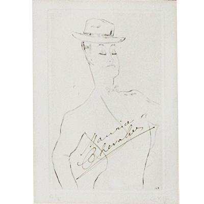 Charles Kieffer 4 Maurice Chevalier Signed Etchings by Charles Kiffer