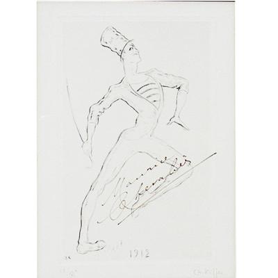 Charles Kieffer 4 Maurice Chevalier Signed Etchings by Charles Kiffer
