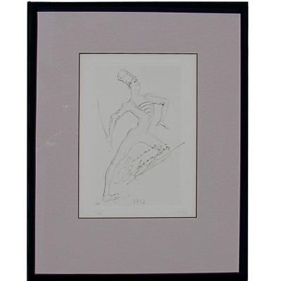 Charles Kieffer 4 Maurice Chevalier Signed Etchings by Charles Kiffer