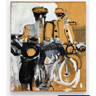 Charles Littler Charles Littler Mixed Media on Paper Painting