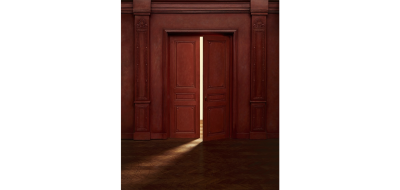 Charles Matton Door of a Red Salon ajar 1987