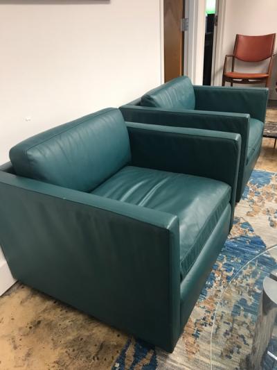 Charles Pfister Charles Pfister lounge chairs pair