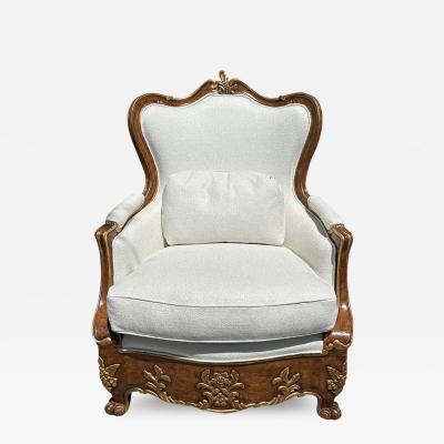 Charles Pollock 18th C Style Charles Pollock for William Switzer Bergere Chair