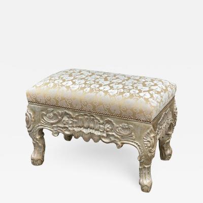 Charles Pollock 18th C Style Charles Pollock for William Switzer Giltwood Footstool Ottoman