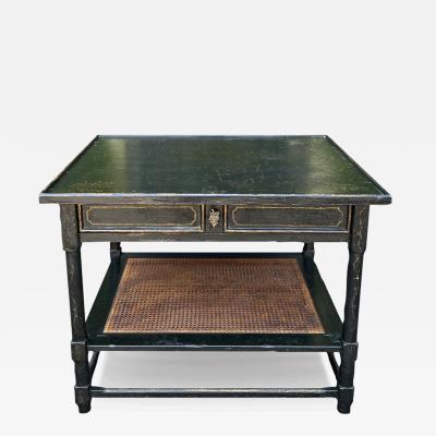 Charles Pollock 19th C Style Charles Pollock Black Gold Chinoiserie Side Table