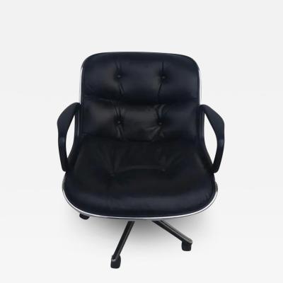 Charles Pollock Charles Pollock Black Leather Executive Chair