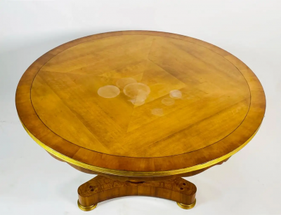 Charles Pollock Charles Pollock for William Switzer Giltwood Center Dining Table