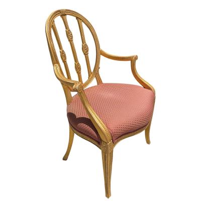 Charles Pollock Charles Pollock for William Switzer Hepplewhite Giltwood Chair 1 of 2