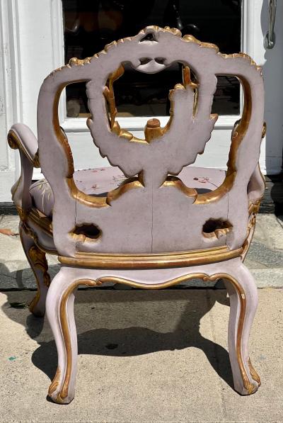 Charles Pollock Venetian Purple Palazzo Arm Chair by Charles Pollock for William Switzer