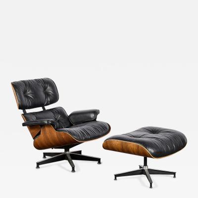 Charles Ray Eames 3rd Generation Eames Lounge Chair Ottoman in Brazilian Rosewood