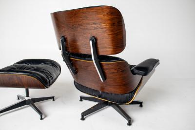 Charles Ray Eames 3rd Generation Eames Lounge Chair and Ottoman in Rosewood
