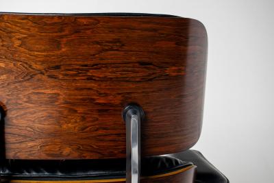 Charles Ray Eames 3rd Generation Eames Lounge Chair and Ottoman in Rosewood