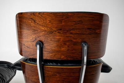 Charles Ray Eames 3rd Generation Eames Lounge Chair and Ottoman in Rosewood