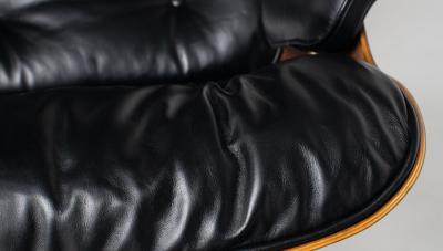 Charles Ray Eames 3rd Generation Eames Lounge Chair in Brazilian Rosewood and New Black Leather
