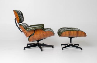 Charles Ray Eames 3rd Generation Eames Lounge Chair in Brazilian Rosewood and New Moss Leather