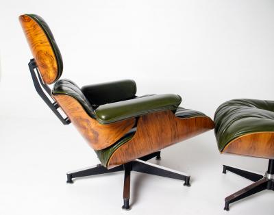 Charles Ray Eames 3rd Generation Eames Lounge Chair in Brazilian Rosewood and New Moss Leather