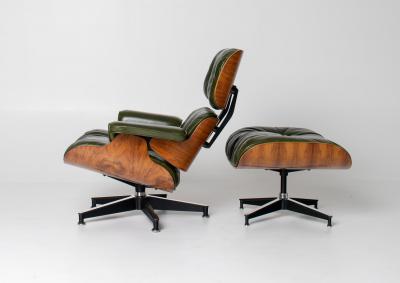 Charles Ray Eames 3rd Generation Eames Lounge Chair in Brazilian Rosewood and New Moss Leather