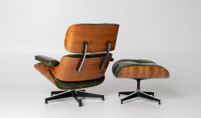 Charles Ray Eames 3rd Generation Eames Lounge Chair in Brazilian Rosewood and New Moss Leather