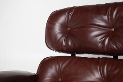 Charles Ray Eames 3rd Generation Eames Lounge Chair in Brazilian Rosewood and Oxblood Leather