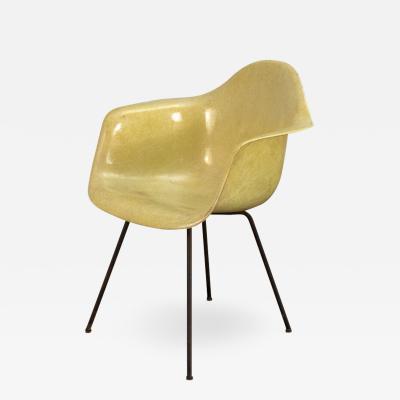 Charles Ray Eames Canary Yellow Zenith Rope Edge Armchair by Eames