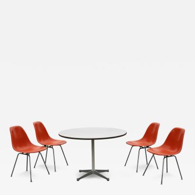 Charles Ray Eames Charles Ray Eames for Herman Miller Dining Set with 4 DSX and 48 Dining Table