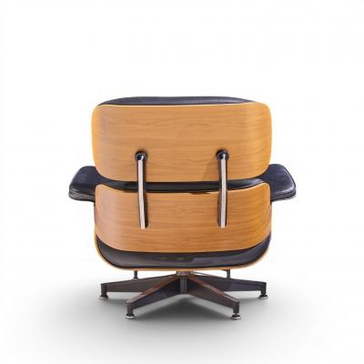 Charles Ray Eames Charles Ray Eames for Herman Miller Walnut Lounge Chairs Pair with Ottoman