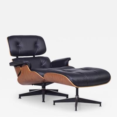 Charles Ray Eames Charles and Ray Eames for Herman Miller Mid Century Walnut Chair and Ottoman