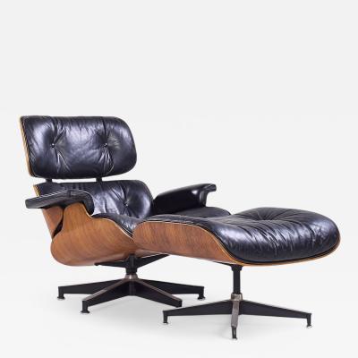 Charles Ray Eames Charles and Ray Eames for Herman Miller Rosewood Lounge Chair and Ottoman
