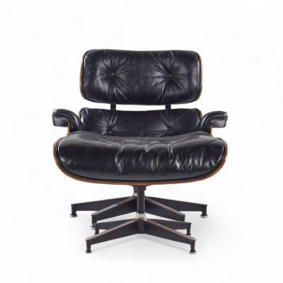 Charles Ray Eames Charles and Ray Eames for Herman Miller Rosewood Lounge Chair with Ottoman