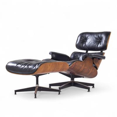 Charles Ray Eames Charles and Ray Eames for Herman Miller Rosewood Lounge Chair with Ottoman