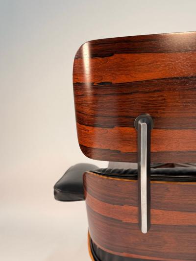 Charles Ray Eames Dramatic Striped Eames Lounge Chair Ottoman 670 671 3rd Generation