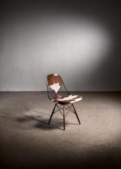 Charles Ray Eames Eames DKW chair with cowhide bikini upholstery