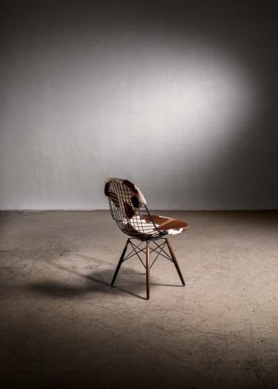 Charles Ray Eames Eames DKW chair with cowhide bikini upholstery