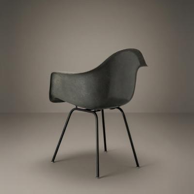 Charles Ray Eames Eames Herman Miller DAX Arm Chair in Elephant Gray Fiberglass