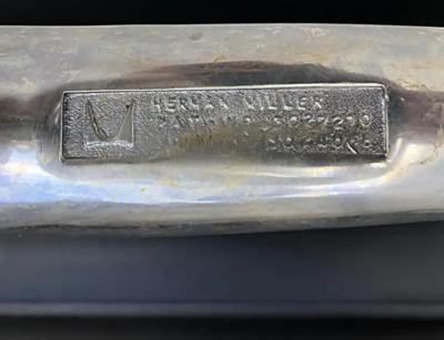 Charles Ray Eames Eames Herman Miller EA108 Aluminum Group Swivel Chairs Leather