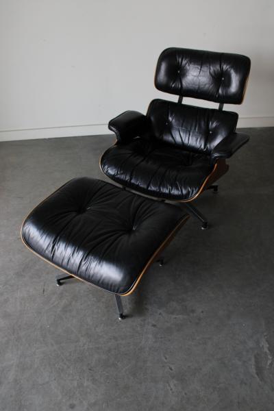 Charles Ray Eames Eames Leather Lounge Chair by Charles Ray Eames for Herman Miller