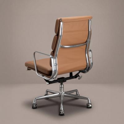 Charles Ray Eames Eames Soft Pad Executive Chairs in Butterscotch Leather by Herman Miller